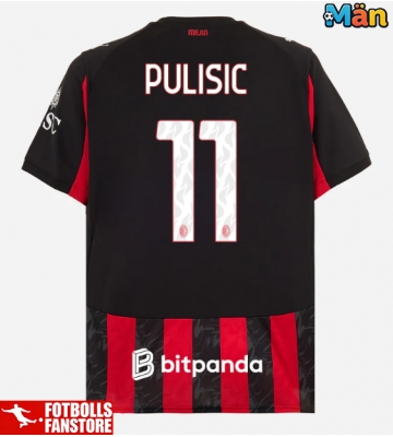 AC Milan Christian Pulisic #11 Hemmatröja 2025-26 Kortärmad